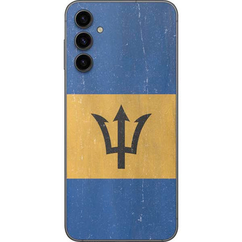 Barbados Flag Distressed Galaxy A14 5G Skin